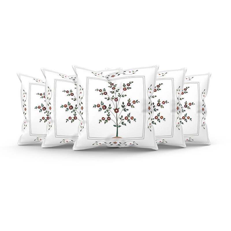 Salena  Sangmarmar Cushion Covers | Set Of 5 | 13 Inch, 16 Inch 13 Inches