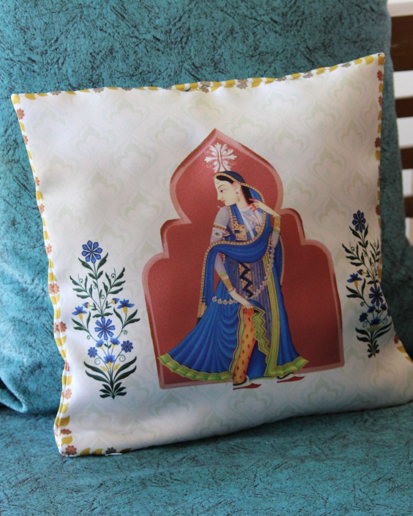 Nrityanjali Cushion Covers | Set of 5 | 13 x 13 inches, 16 x 16 inches