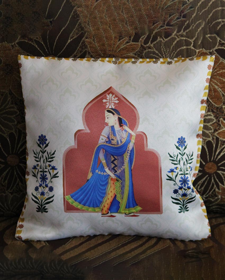 Nrityanjali Cushion Covers | Set of 5 | 13 x 13 inches, 16 x 16 inches