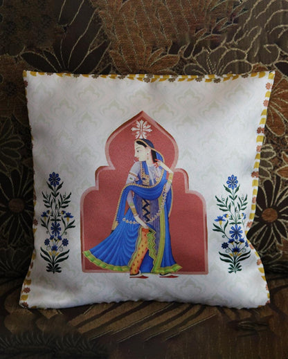 Nrityanjali Cushion Covers | Set of 5 | 13 x 13 inches, 16 x 16 inches