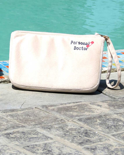 Compact Marshmallow Medicine Pouch Bag | 9 X 2 X 6 inches