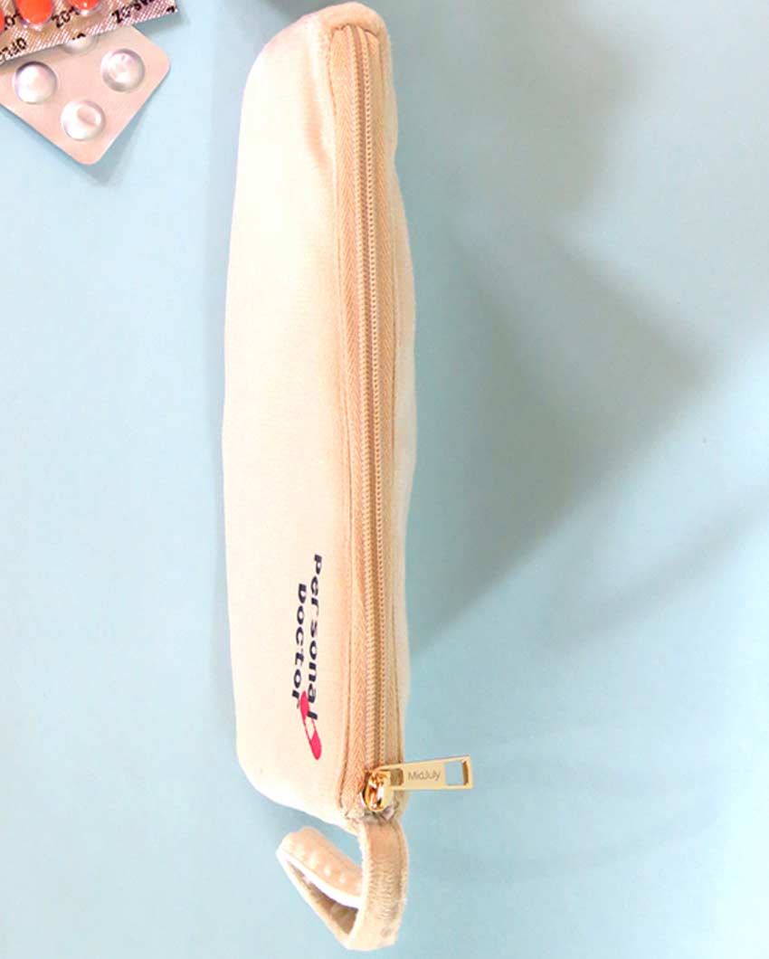 Compact Marshmallow Medicine Pouch Bag | 9 X 2 X 6 inches
