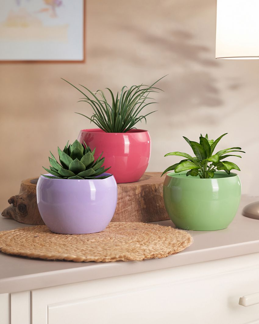 Sunshine Table Top Pot Planter Withour Plant | Set of 3