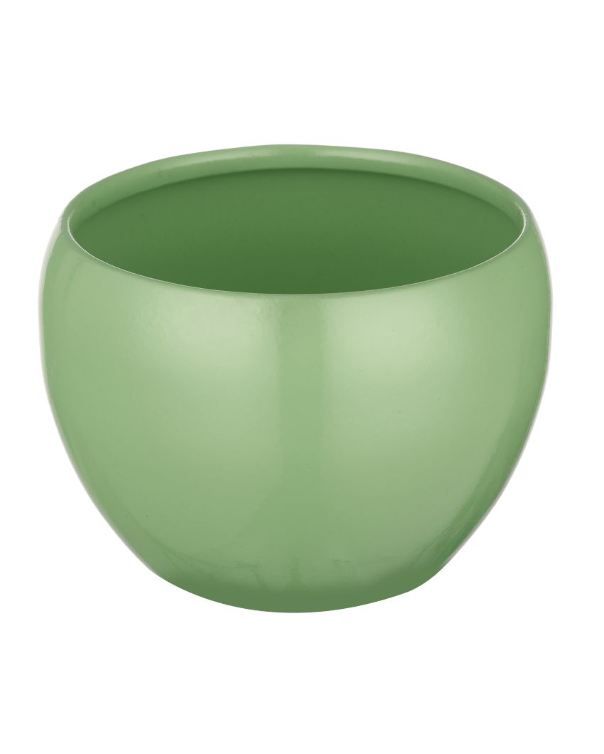 Matte Finished Sunshine Elegant TableTop Pot Planter | 5 x 4 inches | Set Of 2