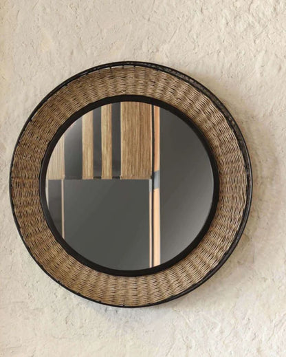 Rattan Hand Woven Mirror | 24 x 24 inches