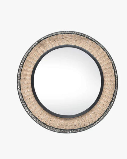 Rattan Hand Woven Mirror | 24 x 24 inches