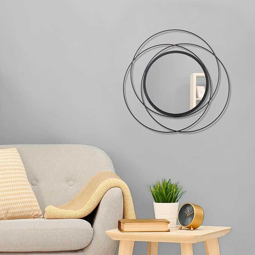 Simple Modern Round Wall Mirror | 18 x 3 x 18 inches