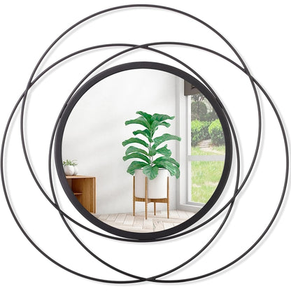 Simple Modern Round Wall Mirror | 18 x 3 x 18 inches