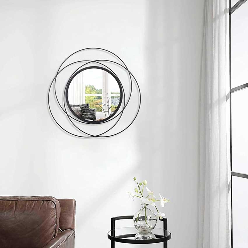 Simple Modern Round Wall Mirror | 18 x 3 x 18 inches