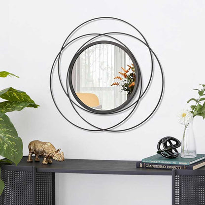 Simple Modern Round Wall Mirror | 18 x 3 x 18 inches