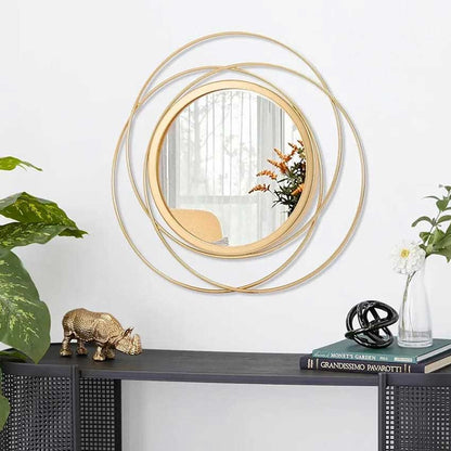 Simple Modern Round Wall Mirror | 18 x 3 x 18 inches