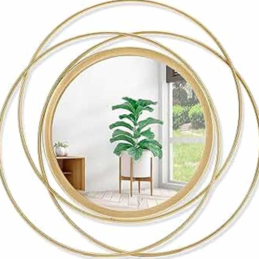 Simple Modern Round Wall Mirror | 18 x 3 x 18 inches