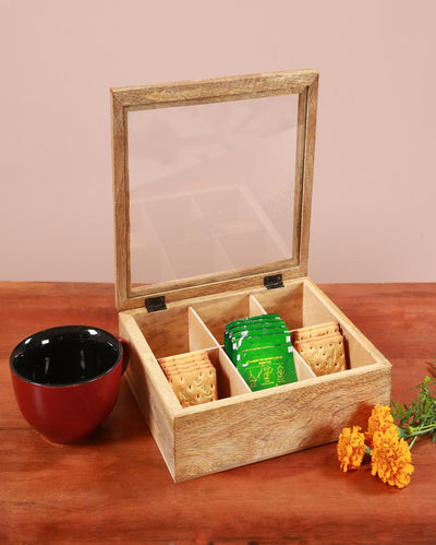 Aachman Wooden Tea Box | 10 Inch