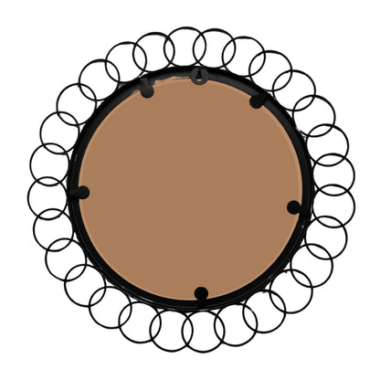 Designer Round Metal Frame Mirror | 19 x 3 x 19 inches