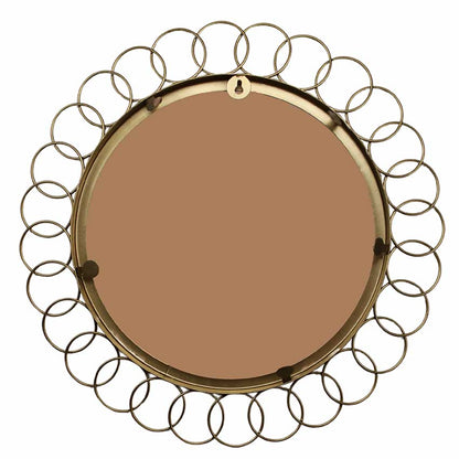 Designer Round Metal Frame Mirror | 19 x 3 x 19 inches