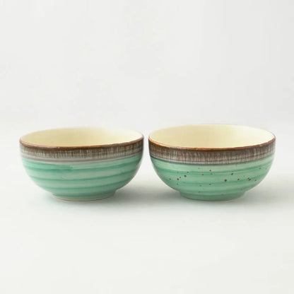 Sea Swirl Ceramic Bowl | Set of 2 Default Title