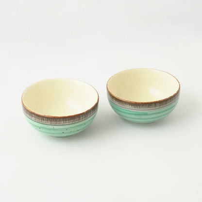 Sea Swirl Ceramic Bowl | Set of 2 Default Title