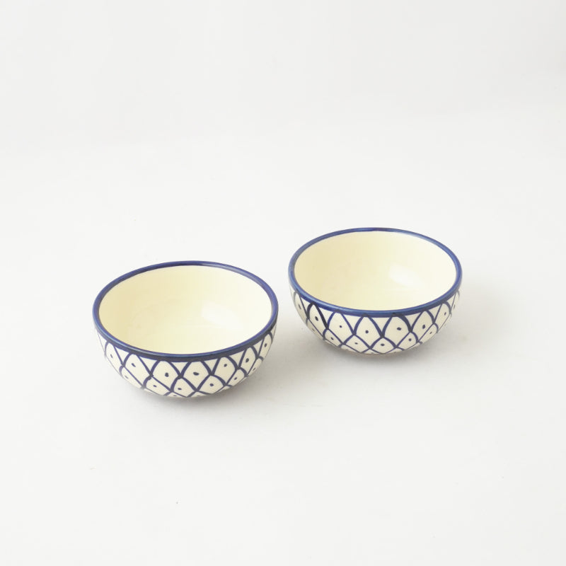 Blue Chakra Ceramic Bowl | Set of 2 Default Title