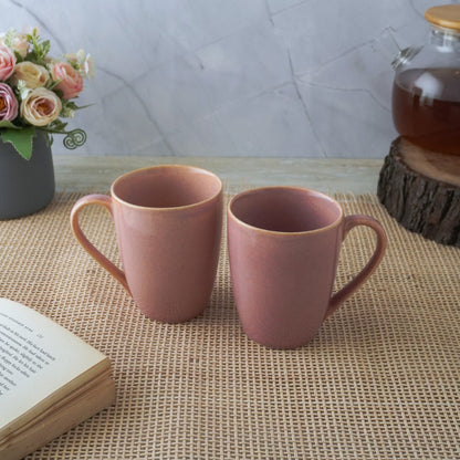 Blush Pink Ceramic Coffee Mug  | Set of 2