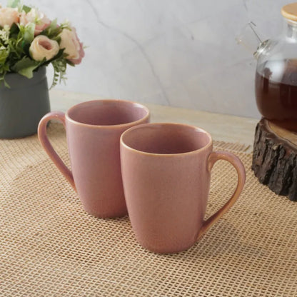 Blush Pink Ceramic Coffee Mug  | Set of 2