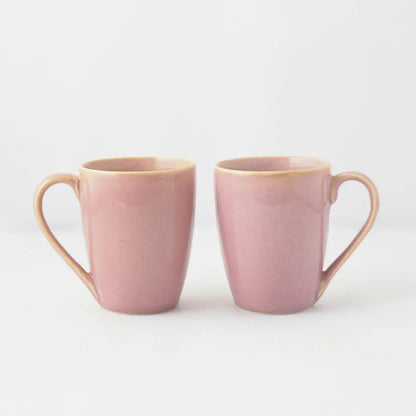 Blush Pink Ceramic Coffee Mug  | Set of 2