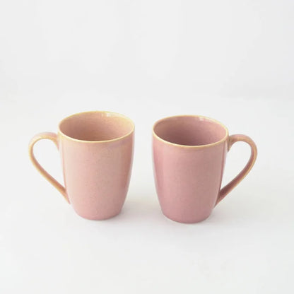 Blush Pink Ceramic Coffee Mug  | Set of 2