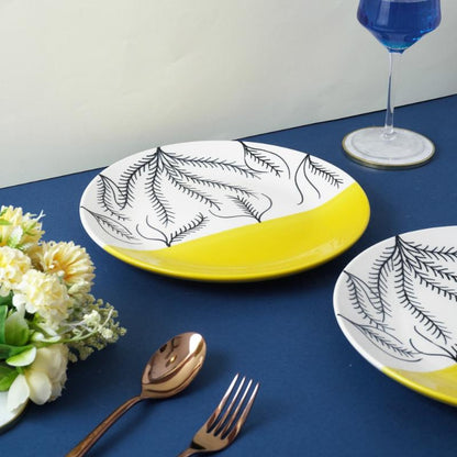 Abstract Ceramic Dinner Plates | Set of 2