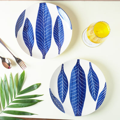 Ashoka Leaf Impress Dinner Plates | Set of 2 Default Title