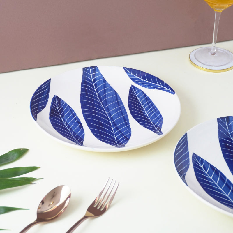 Ashoka Leaf Impress Dinner Plates | Set of 2 Default Title
