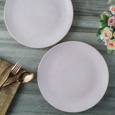 Pink Swirl Ceramic Dinner Plates | Set of 2 Default Title