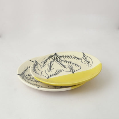 Abstract Ceramic Quarter Plates | Set of 2 Default Title