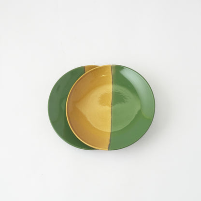 Dual Tone Ceramic Quarter Plates | Set of 2 Default Title