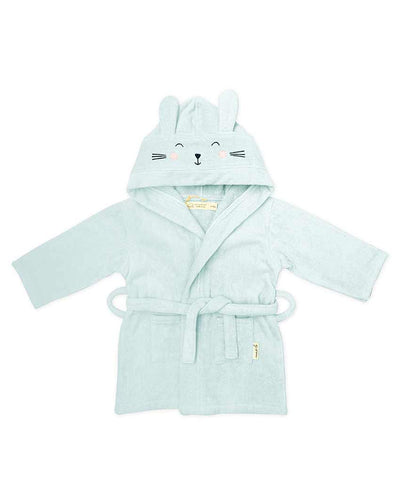 Bunny Soft Cotton Hooded Baby Robe | 17 x 30 inches