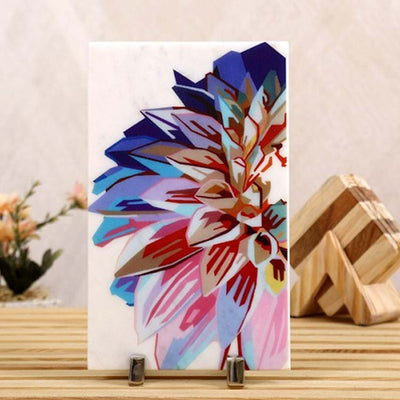 Floral Elegance Marble Showpiece | 6 x 10 inches