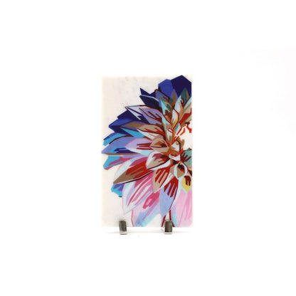 Floral Elegance Marble Showpiece | 6 x 10 inches