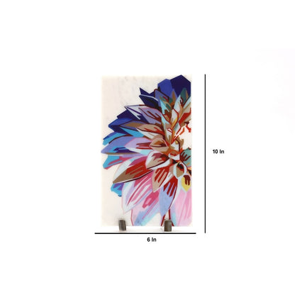 Floral Elegance Marble Showpiece | 6 x 10 inches