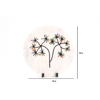 Tree of Life Marble Showpiece | 10 x 10 inches