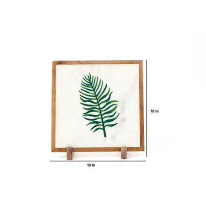 Nature Walk Marble Showpiece | 10 x 10 inches