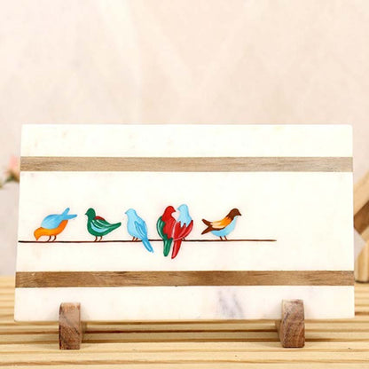 Cheerful Birdies Showpiece | 10 x 6 inches