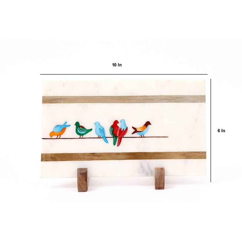 Cheerful Birdies Showpiece | 10 x 6 inches