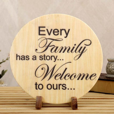 Family Story Showpiece | 10 x 10 inches