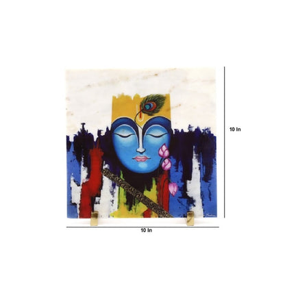 Divine Krishna Showpiece | 10 x 10 inches