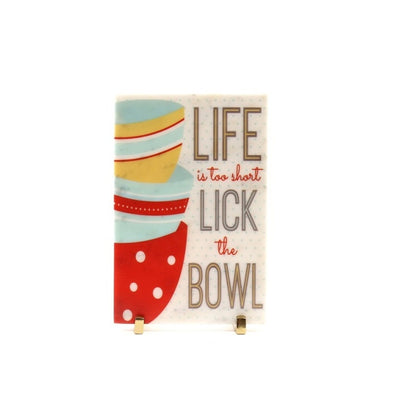 Bowl-Licking Fun Showpiece | 8 x 12 inches