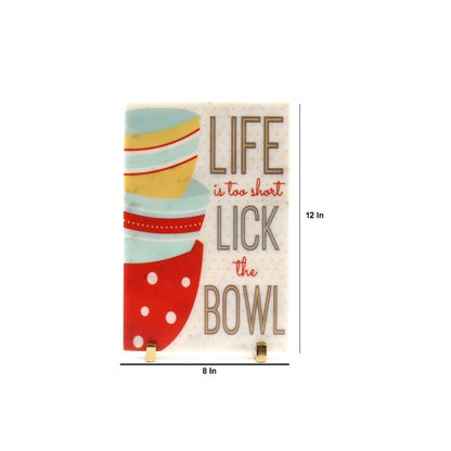 Bowl-Licking Fun Showpiece | 8 x 12 inches