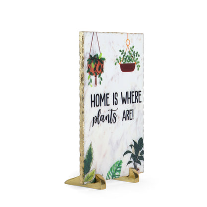 Home and Plants Harmony Showpiece | 8 X 12 inches