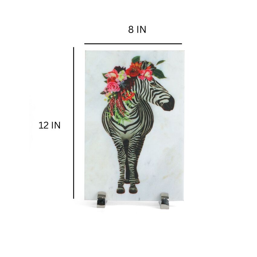 Artistic Zebra Showpiece | 8 x 12 inches