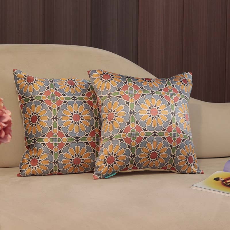 Mughal Glaze Cushion Covers | Set Of 5 Default Title