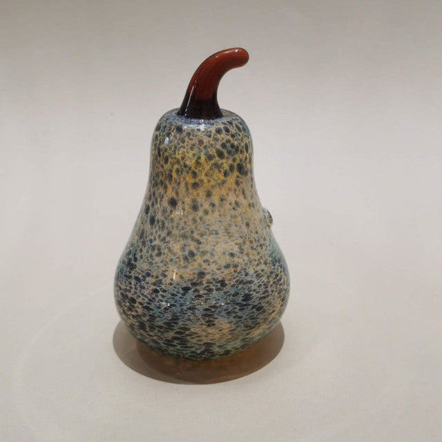 Murano Glass Style Decorative Marble Pear Art