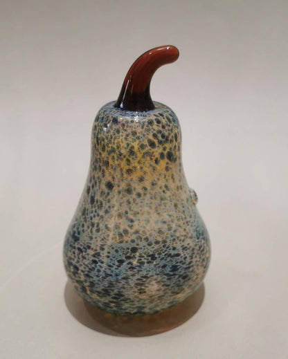 Murano Glass Style Decorative Marble Pear Art