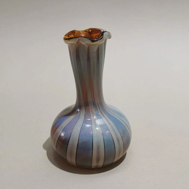 Earthy Hues Murano Glass Style Vase | 2 x 4 inches